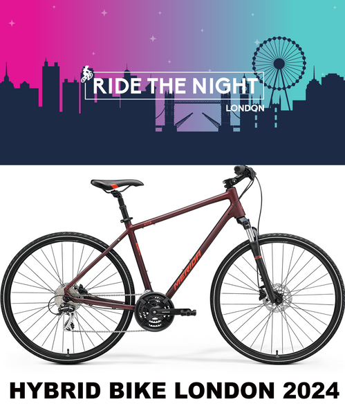 Hybrid Bike Hire. Ride the Night London 2024.